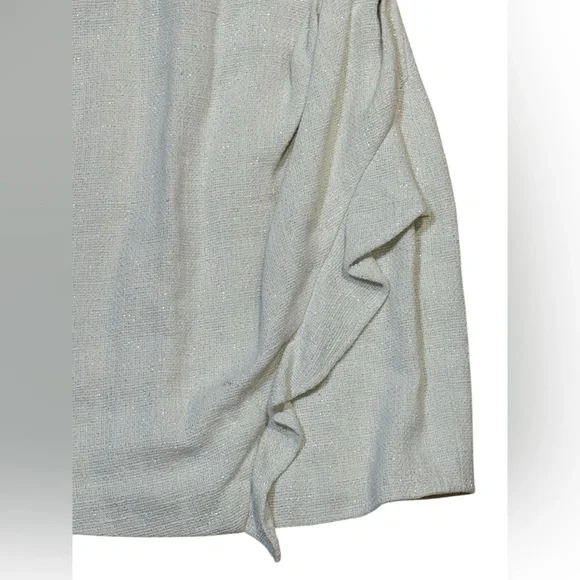 IRO Yasmina Cut Out Mini Dress in White Silver Size 2 - Picture 8 of 10